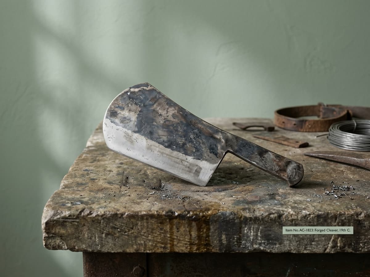 Antique Hand-Forged Meat Cleaver Blade — Hardware Hub Pakistan