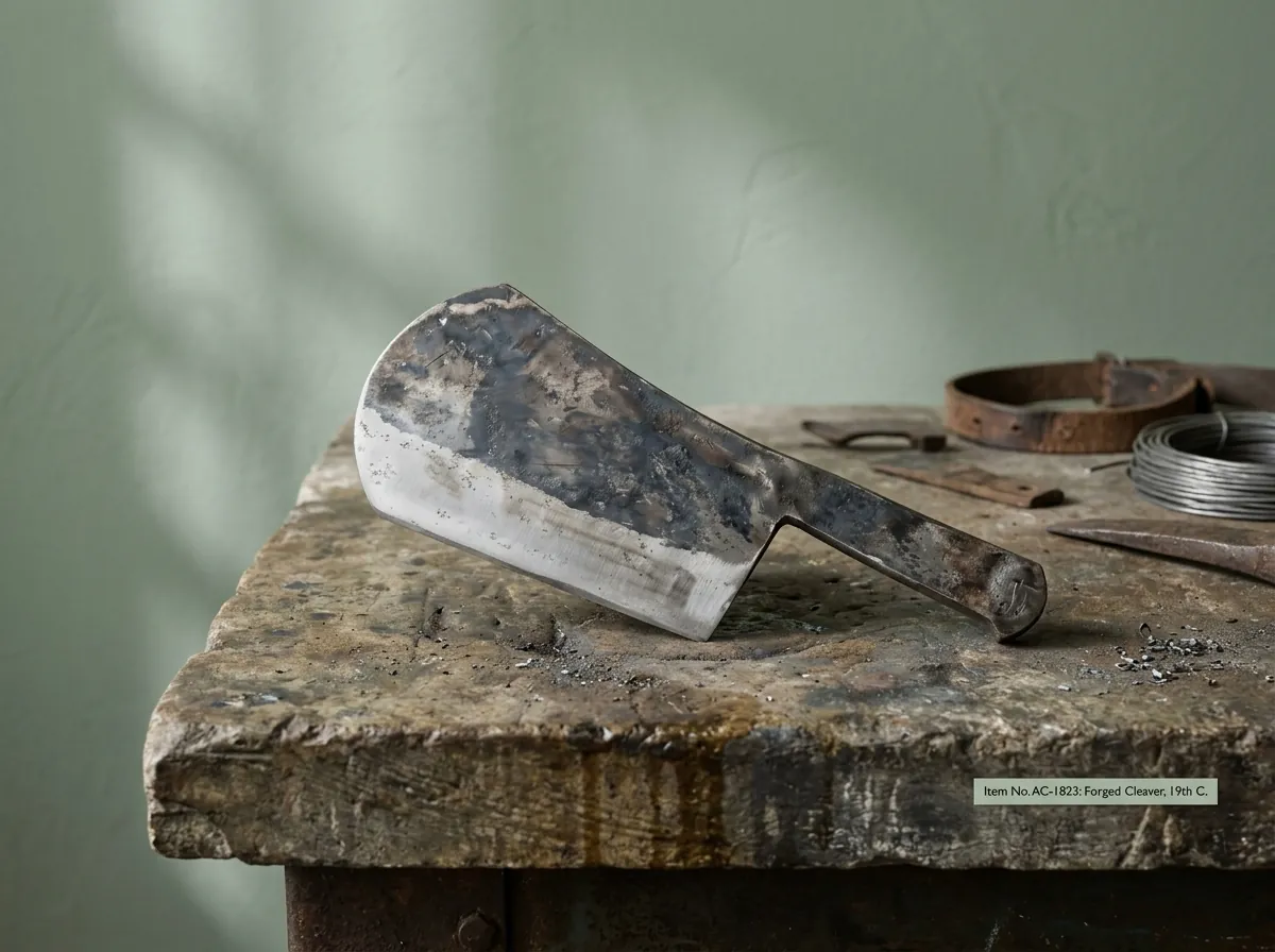 Antique Hand-Forged Meat Cleaver Blade — Hardware Hub Pakistan