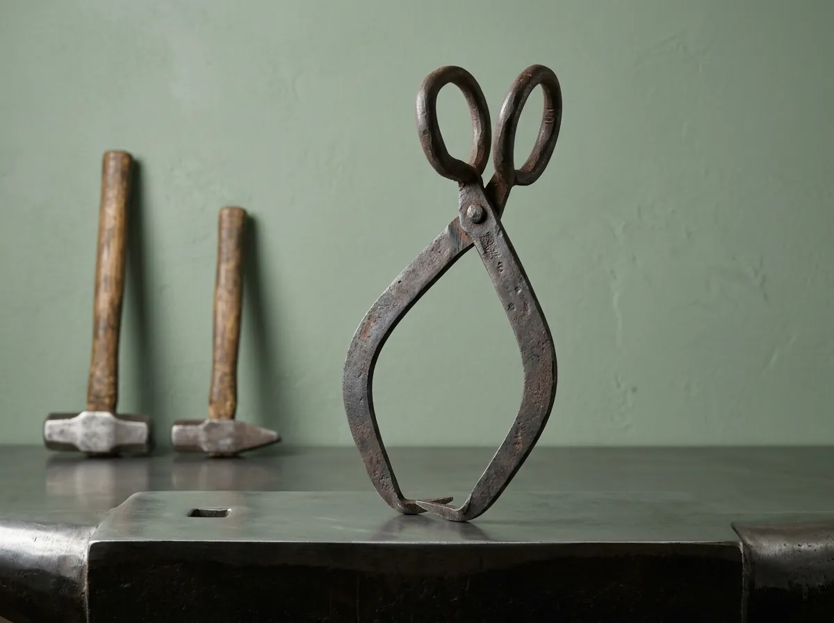 Traditional Hand-Forged Curved Lifting & Crucible Tongs (Sansi) — Hardware Hub Pakistan